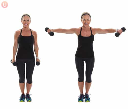 <p>Lateral raises</p>