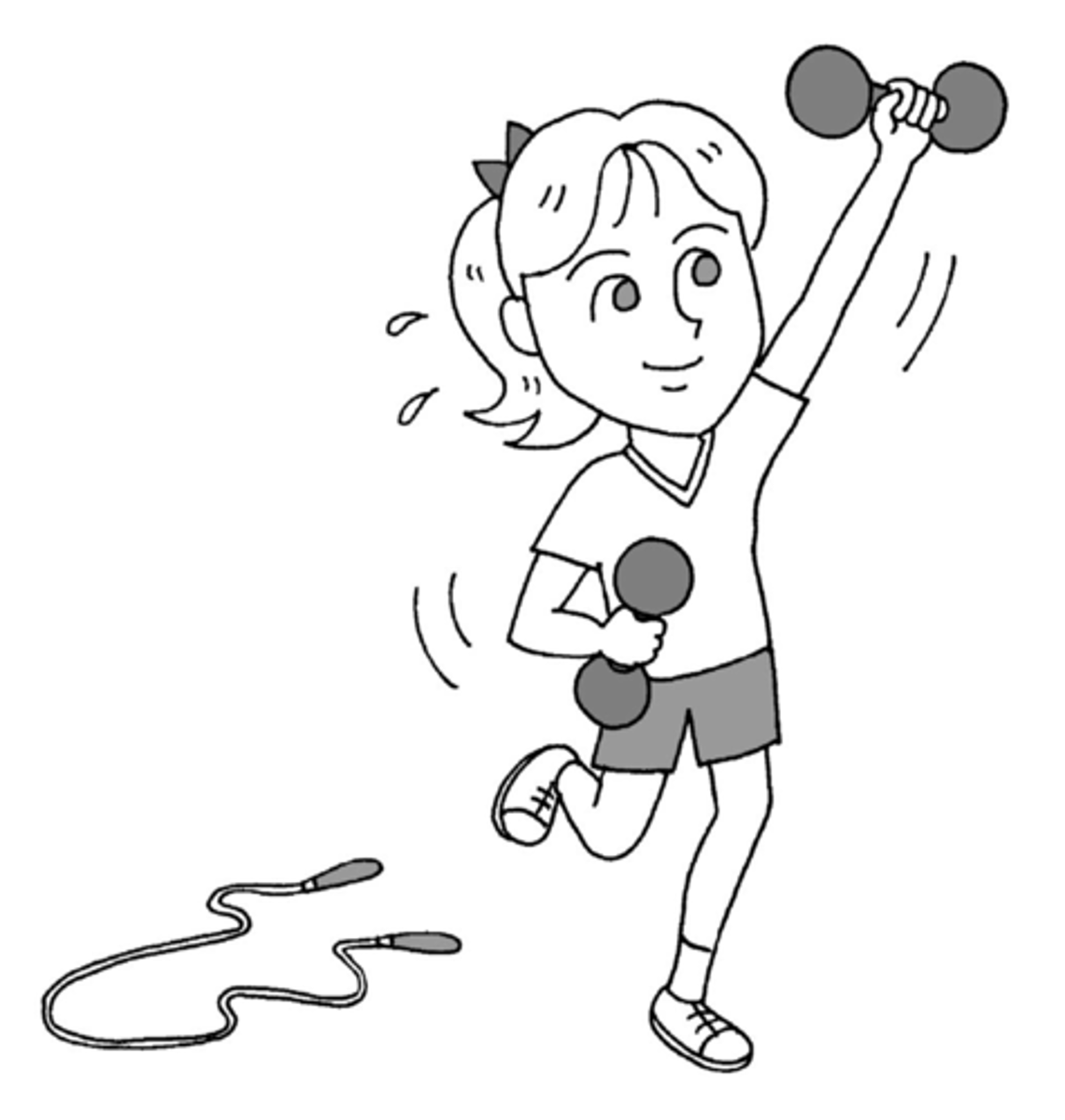 <p>to (get) exercise; to work out</p>