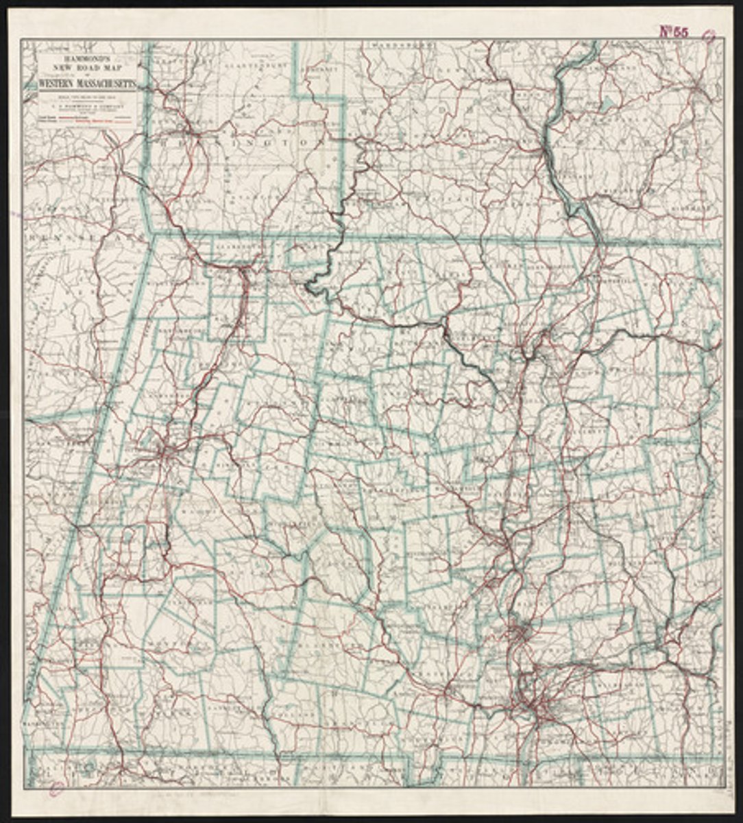 <p>Shows major highways, airports, cities, railroad tracks, and local points of interest, a reference map.</p>