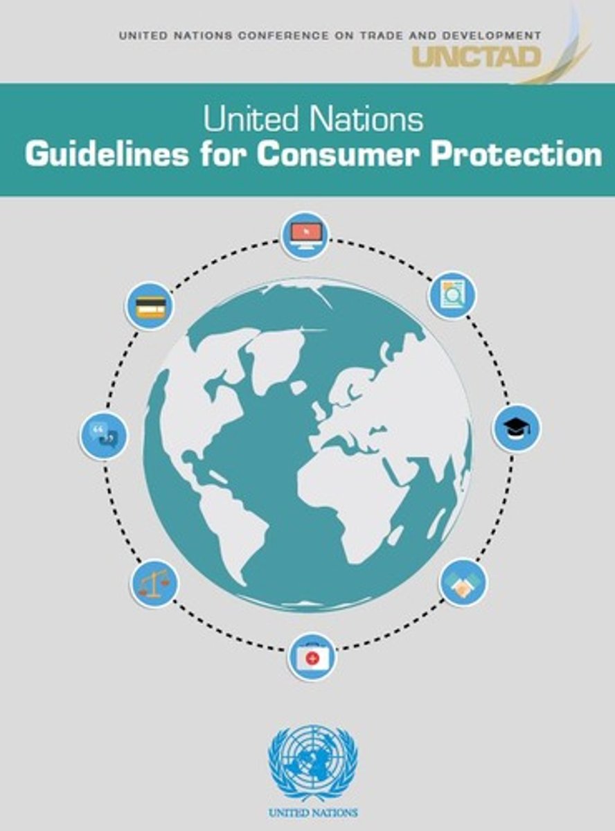 <p>- Right to choose</p><p>- Right to be informed</p><p>- Protection against dangerous products</p><p>- Right to education</p><p>- Right to basic needs</p><p>- Healthy environment</p><p>- Right to be heard</p><p>- Right to settle disputes</p>