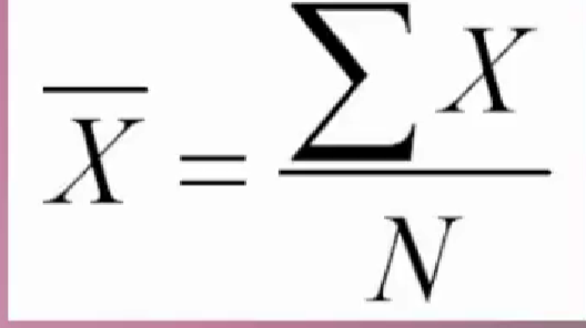 <p>Add up all the data points then divide the sum by the number of data points</p>