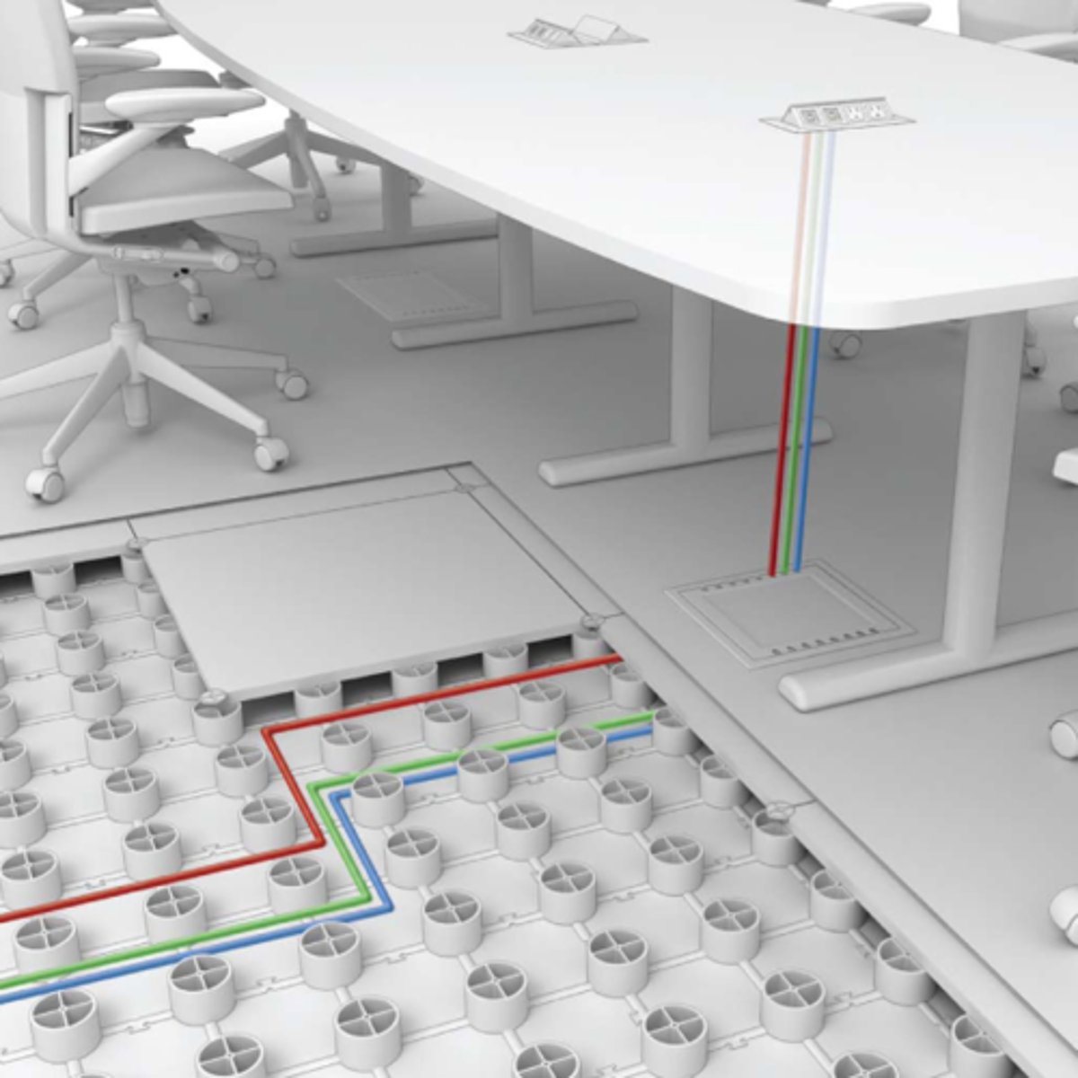 <p>a. Raised Floor Systems</p>