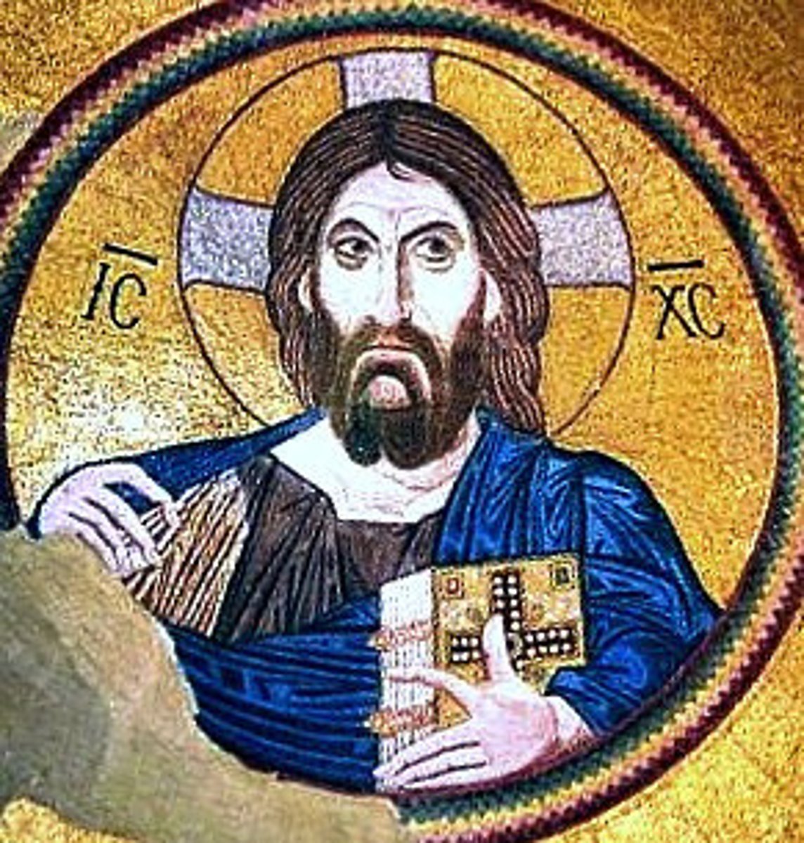 <p>An iconographic type popularized in Eastern Orthodox Christianity depicting Christ as the all-powerful ruler and judge of the universe, typically shown frontal, blessing with one hand and holding a Gospel book in the other.</p>