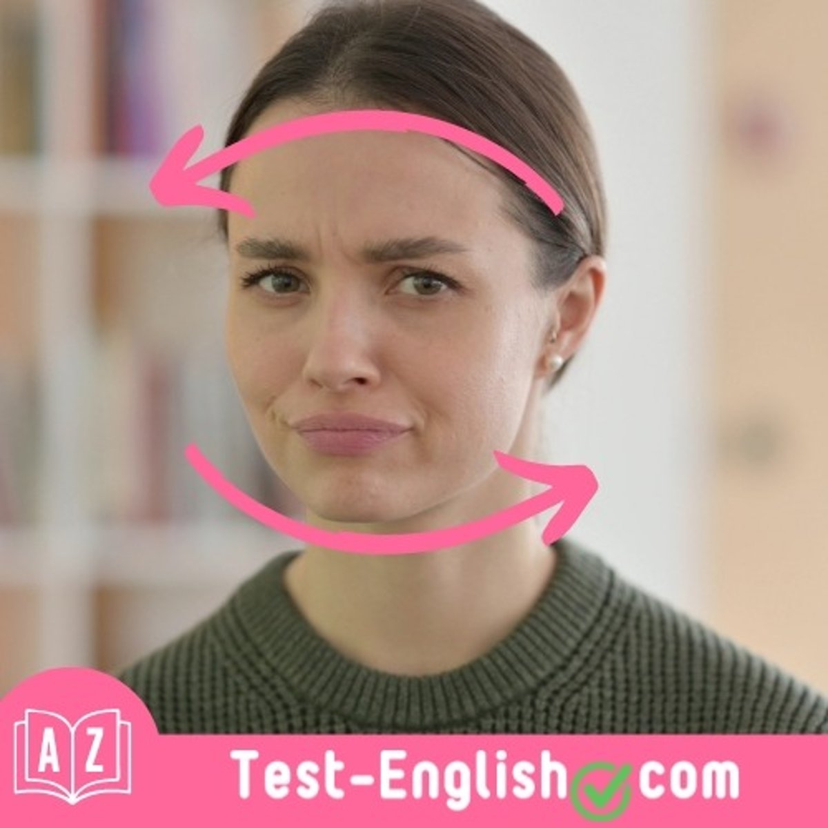 <p>Just _____ your head if you disagree.</p>