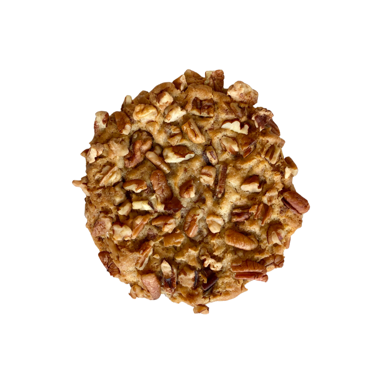 <p>This cookie is made with toffee in the dough and stuffed with pecans. It has a delicious crunchy exterior and a chewy interior.</p><p>(TOF)</p>