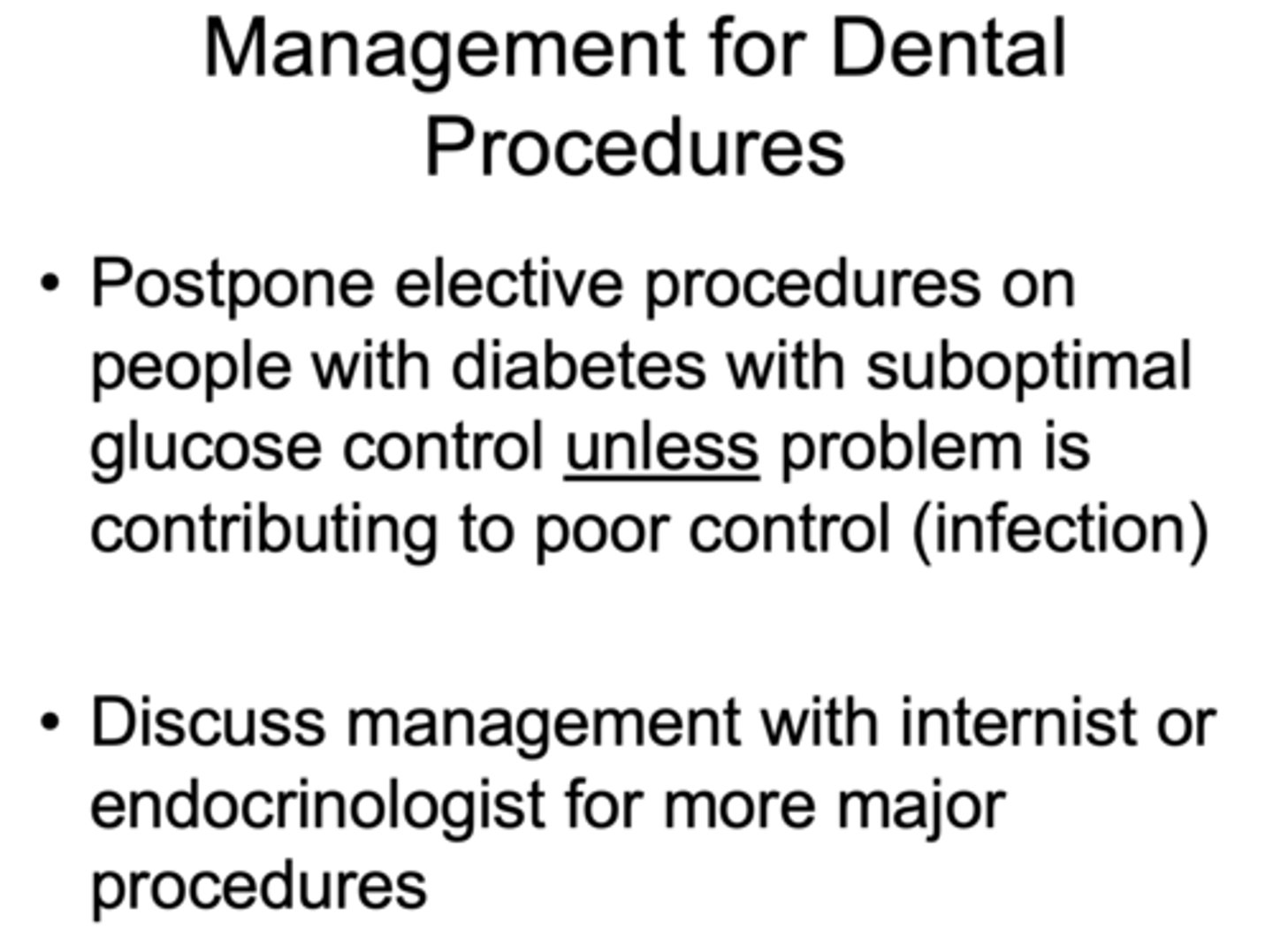 <p>Problem is contributing to poor control (infection)</p>