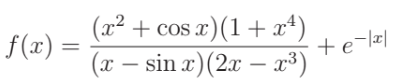 <p>The function f : R → R is defined by</p>