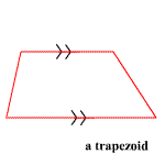 <p>A quadrilateral with at least one pair of parallel sides.</p>