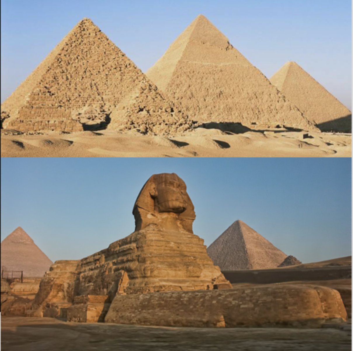 <p>Date/Style: Old Kingdom, 2550 - 2490 BCE</p><p>Materials/Tech: Cut limestone</p><p>Location: Giza, Egypt</p><p>Function: Burial for royalty and elite</p>