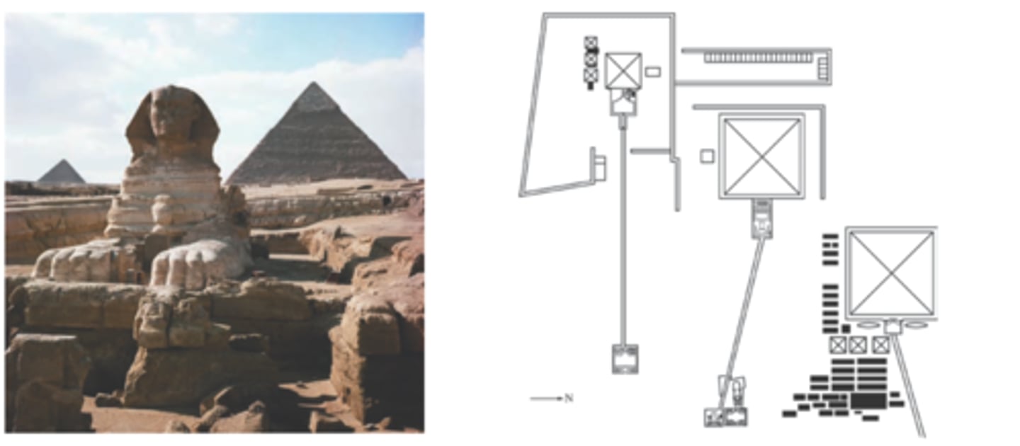 <p>Old Kingdom, Fourth dynasty</p><p>c. 2550 B.C.E.</p><p>Cut limestone</p>