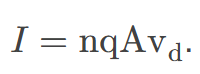 <p><span>the proportionality between the electric current flowing through a conductor and the drift velocity of charge carriers, indicating how the movement of these carriers contributes to the current </span></p>