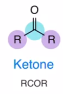 <p>Carbonyl carbon attached to 2 carbon groups</p>