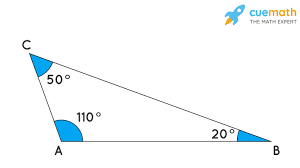 <p>A triangle with one obtuse angle</p>