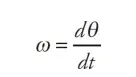 <p>instantaneous angular velocity</p>