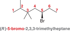 <p>The 3D arrangement of atoms around a chiral carbon</p>