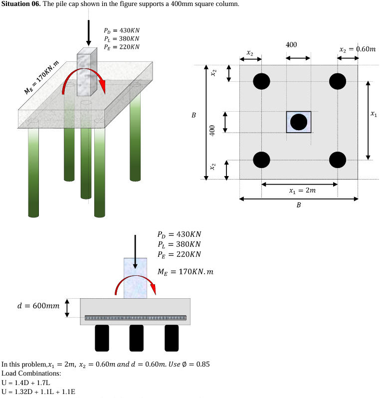 <p>15. Calculate the required nominal punching shear stress at critical section. </p><p>a) 0.358MPa </p><p>b) 0.489MPa </p><p>c) 0.205MPa </p><p>d) 0.188MPa</p>