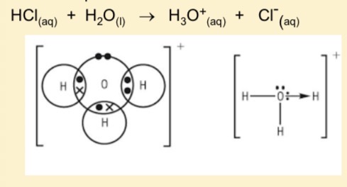 <p>As oxoniuum ion H3O+</p>