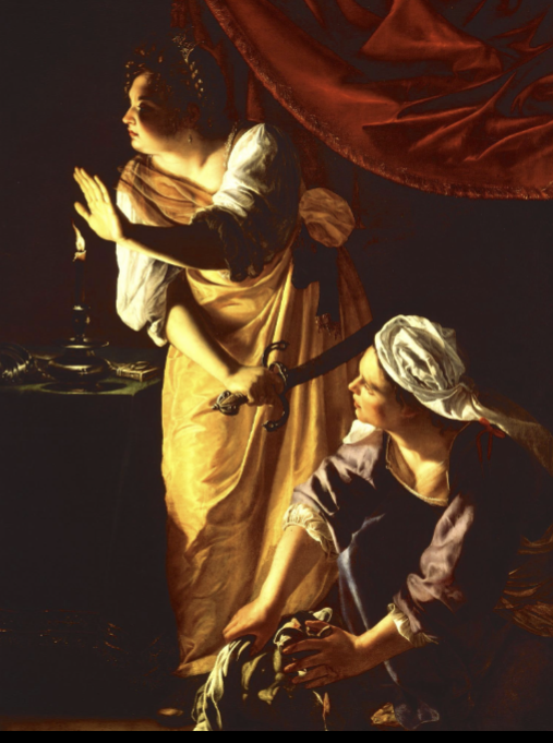<p>Artemisia Gentileschi, Judith and Her Maidservant with the Head of Holofernes, c. 1623–25</p>