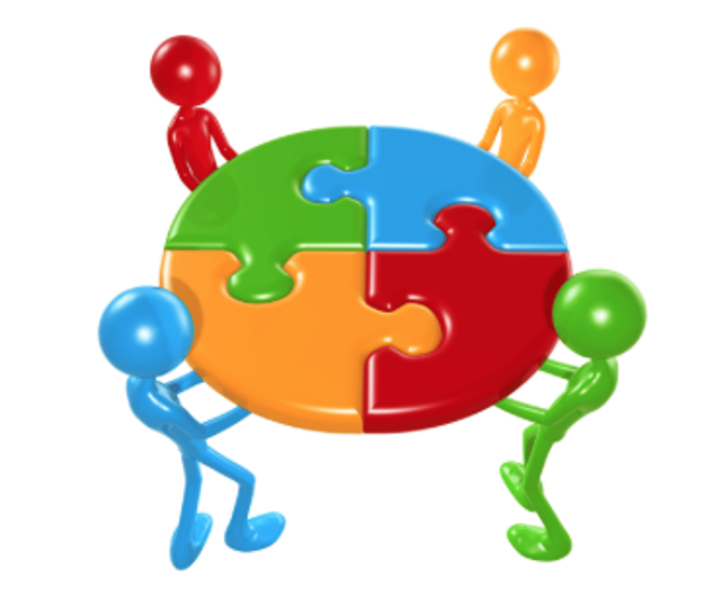 <p>working together to do something</p>