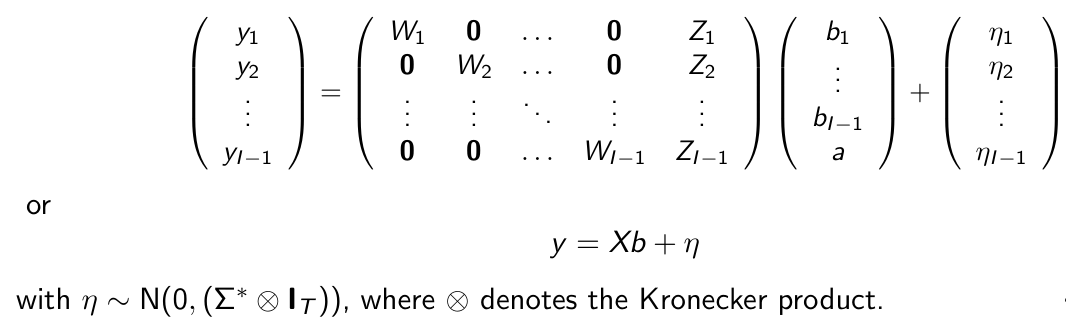 <p>How do we estimate this model? </p>