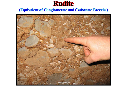 <p>Loose rudites are formed from what?</p>