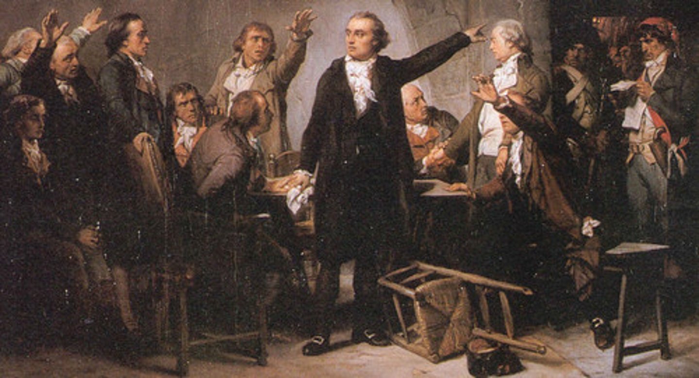 <p>The group in the National Convention that wanted to keep the king alive and were fearful of the mobs in Paris and what the country was turning into.</p>