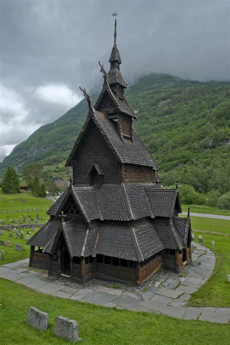 <p>A medieval wooden church located in Norway, known for its unique architectural style and intricate carvings, reflecting the influence of both Christian and Norse traditions. </p>