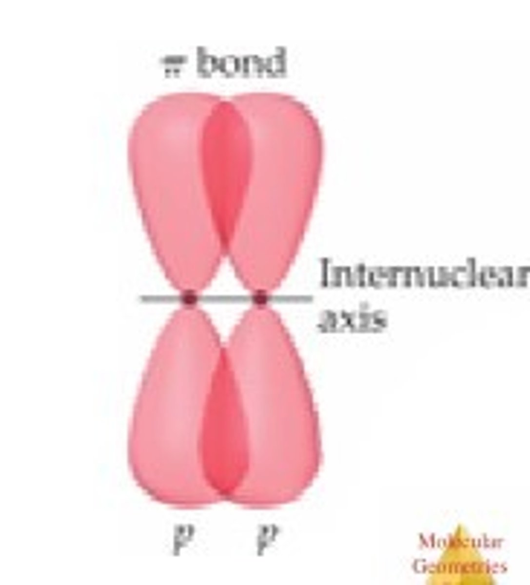 <p>-when two p-orbitals line up in a parallel fashion, electron clouds overlap + a π bond is formed</p><p>-weaker than sigma</p>
