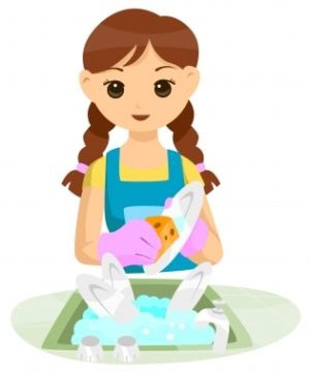 <p>to do the dishes</p>