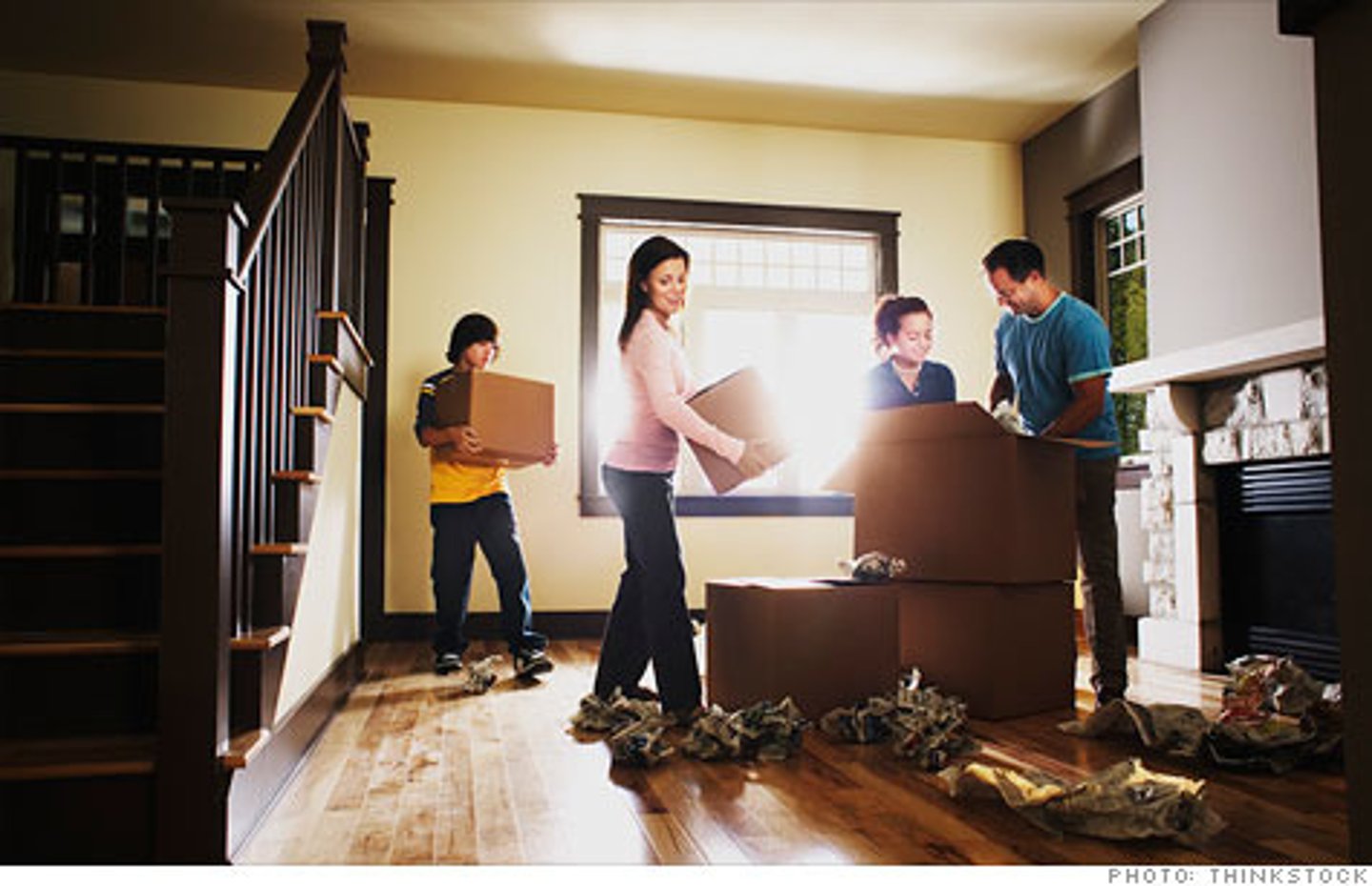 <p>to move in</p>
