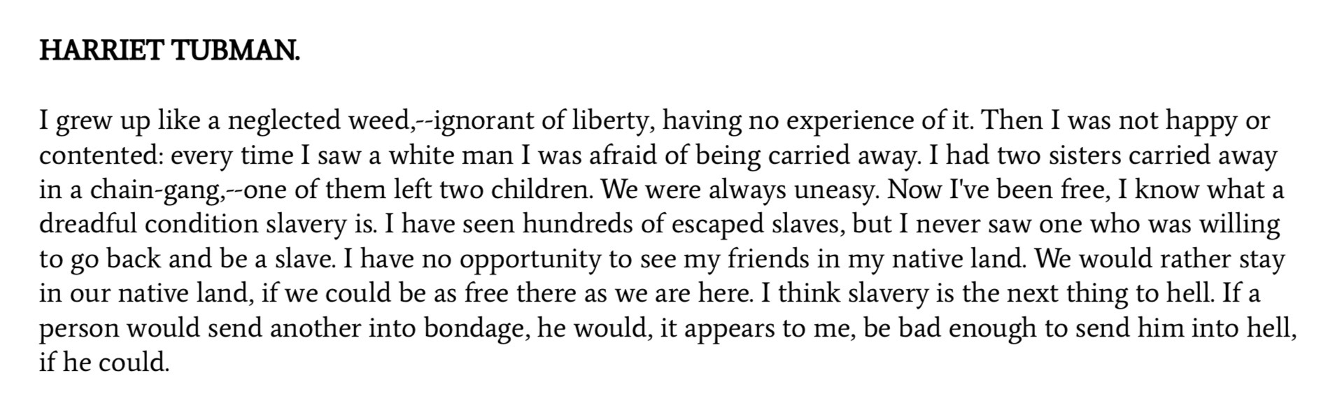 <p>#50 Harriet Tubman’s reflection in The Refugee by Benjamin Drew, 1856 (p. 30)</p>