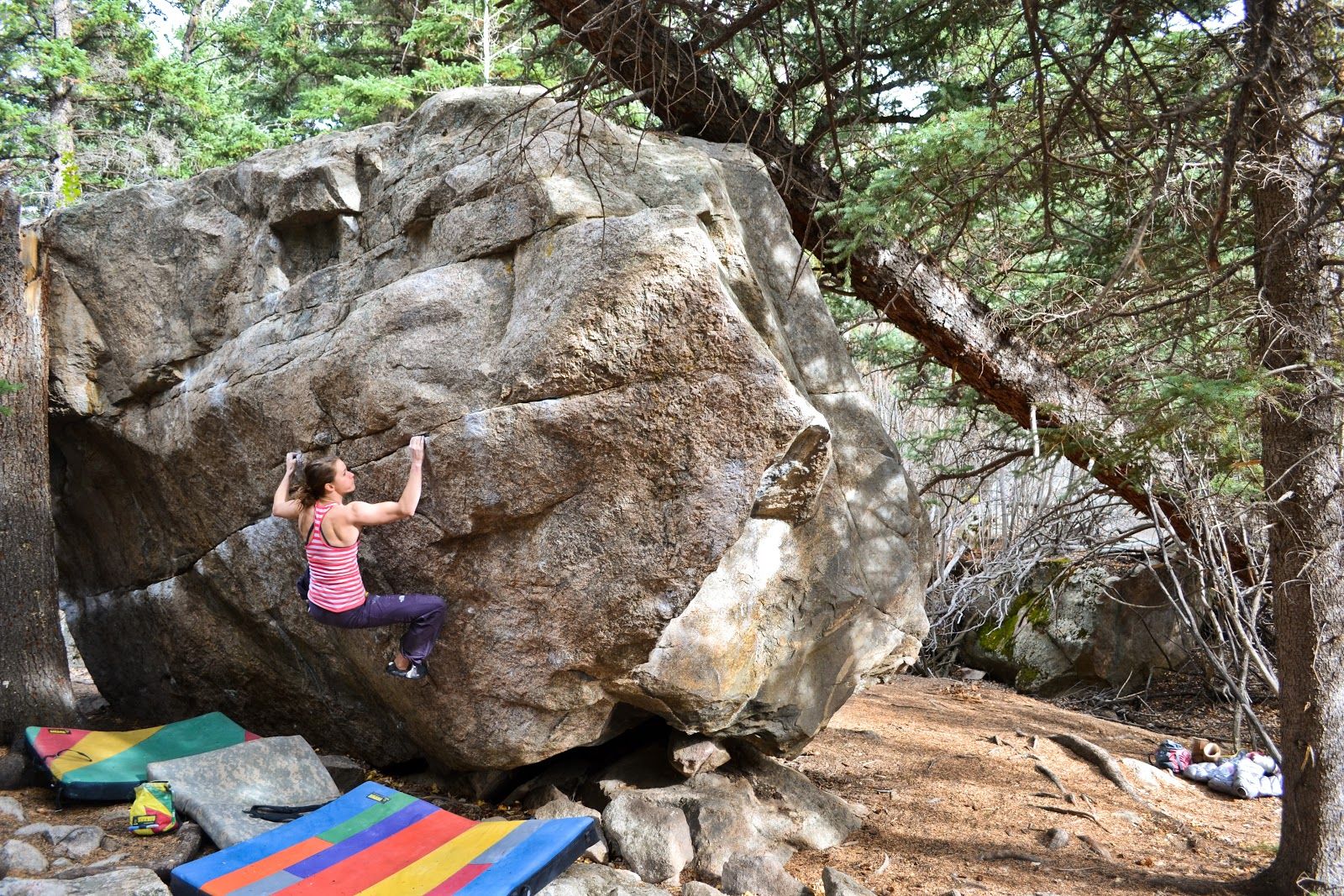 <p>bouldering </p>