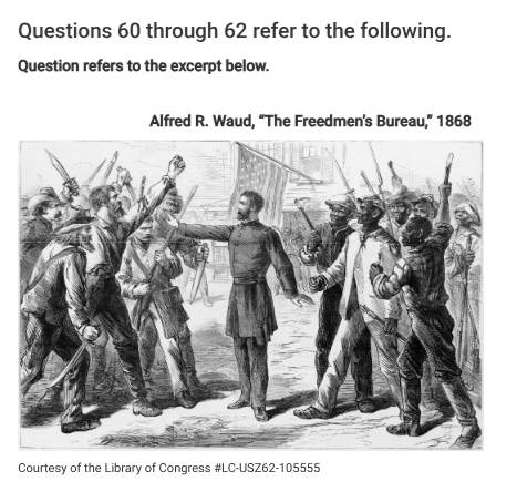 <p>The image most strongly supports the argument that Reconstruction</p>