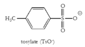 <p>Tosylate</p><p>Good leaving group</p>