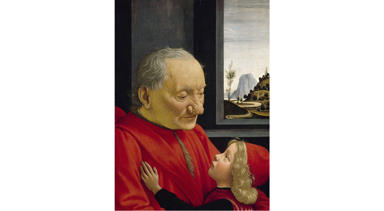 Portrait of an Old Man and his Grandson, 1490. Ghirlandaio