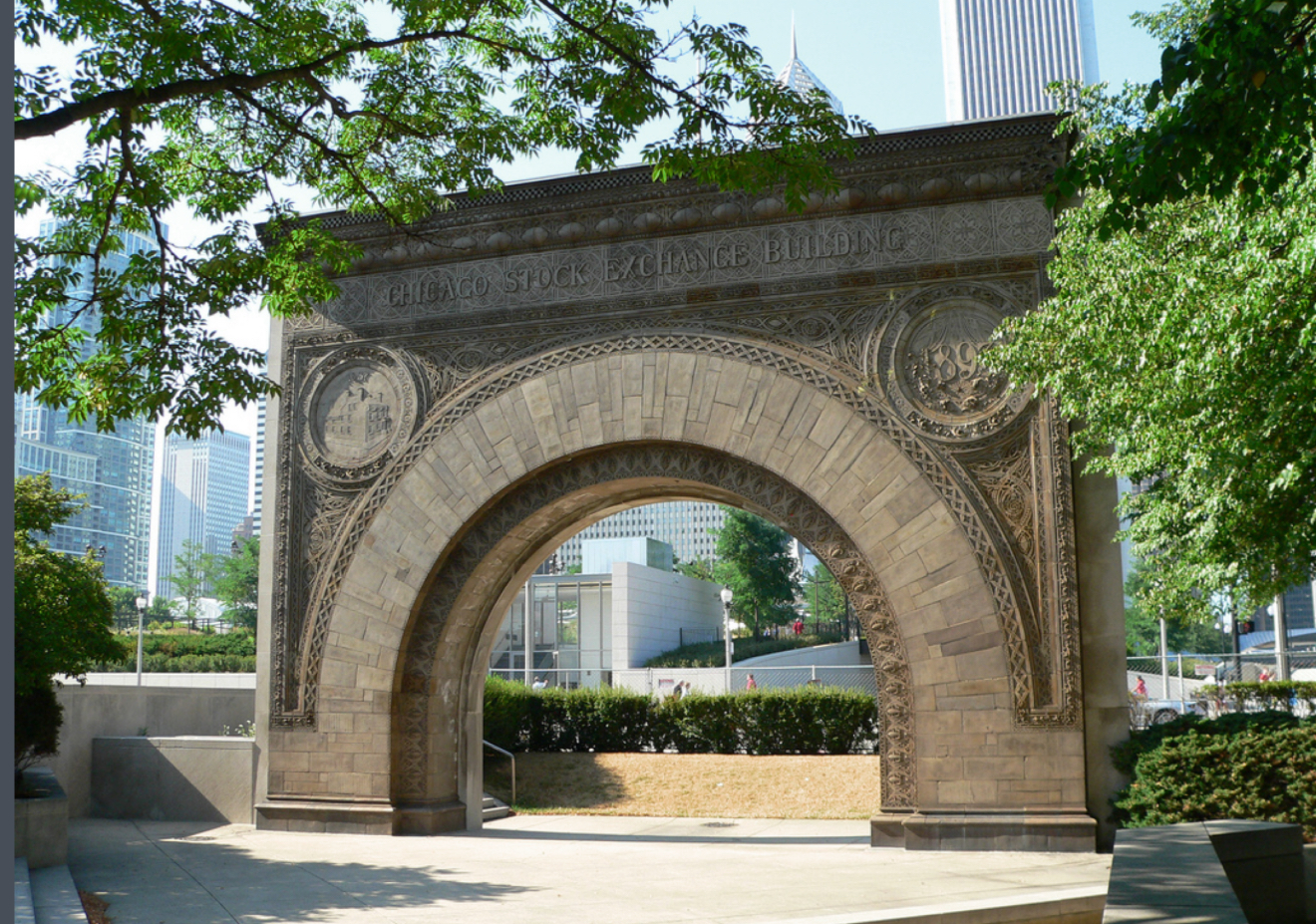 <p><span>(a) Stock Exchange Building</span></p><p class="p1"><span>(b) Adler and Sullivan</span></p><p class="p1"><span>(c) Chicago</span></p><p class="p1"><span>(d) 1890s</span></p><p class="p1"><span>(e) </span>Ferdinand Peck</p>