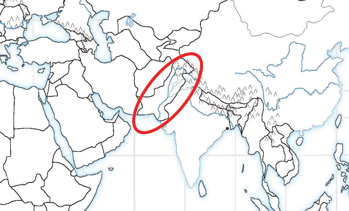 <p>Tell me the area in Southwest Asia.</p>