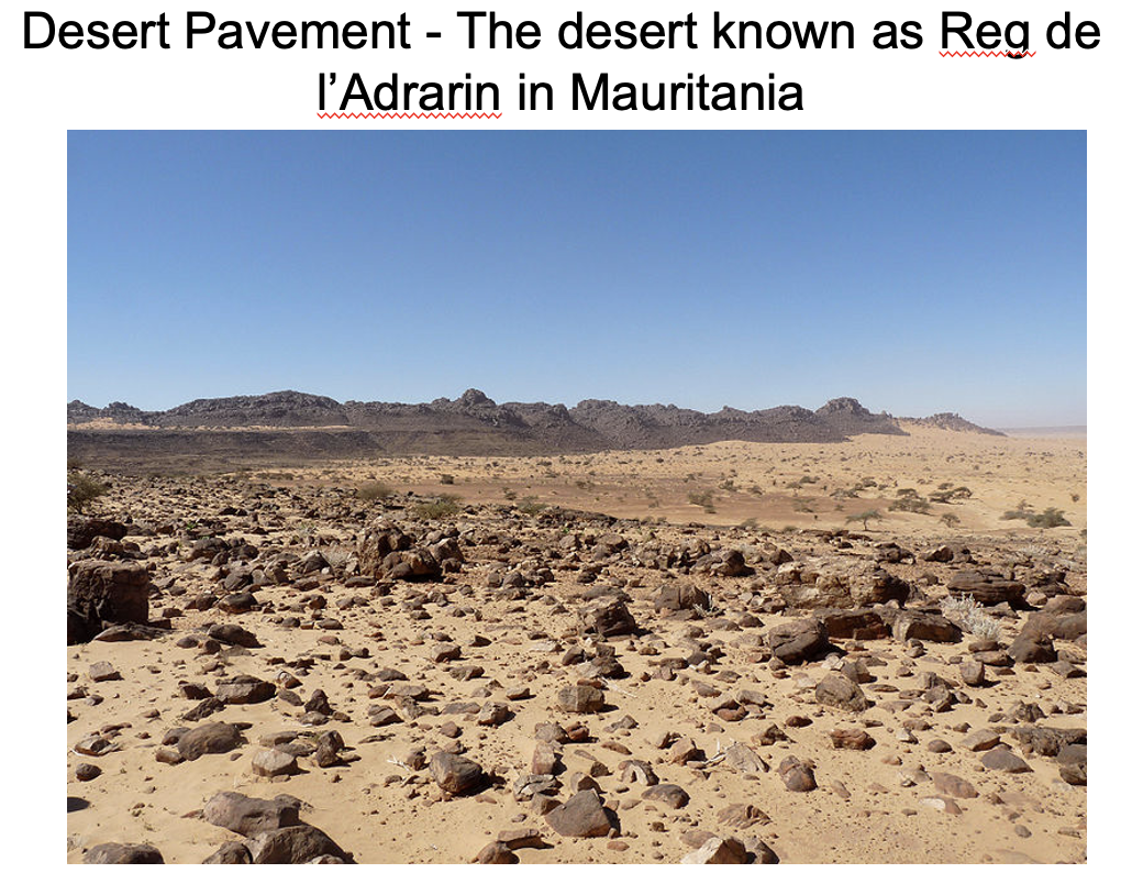 <p><span>all of the small sediment has been blown away</span></p>