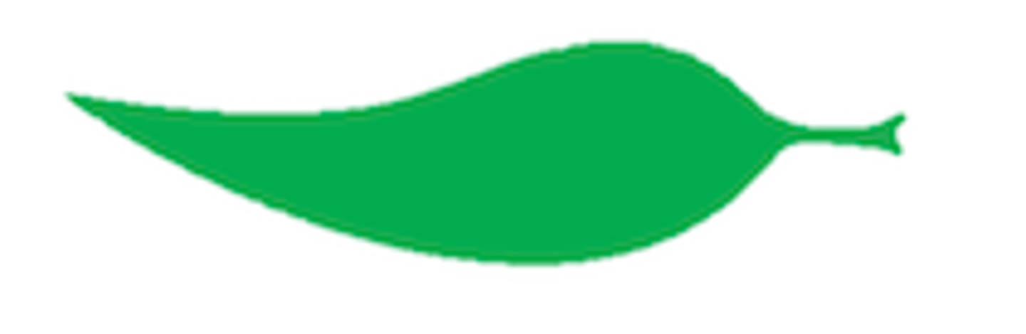 <p>What shape is this leaf?</p>