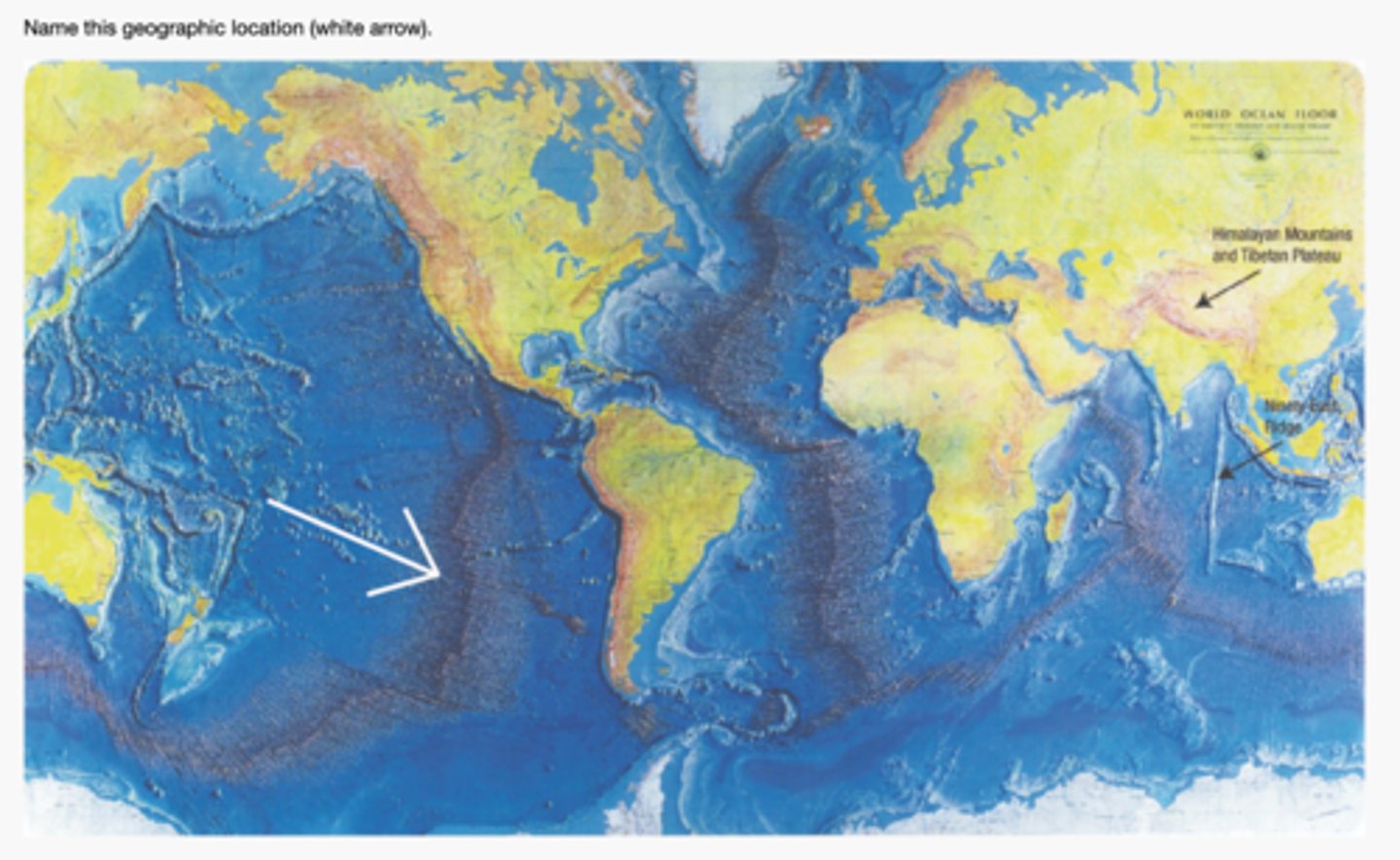 <p>This is an example of sea floor spreading at a divergent boundary.</p>