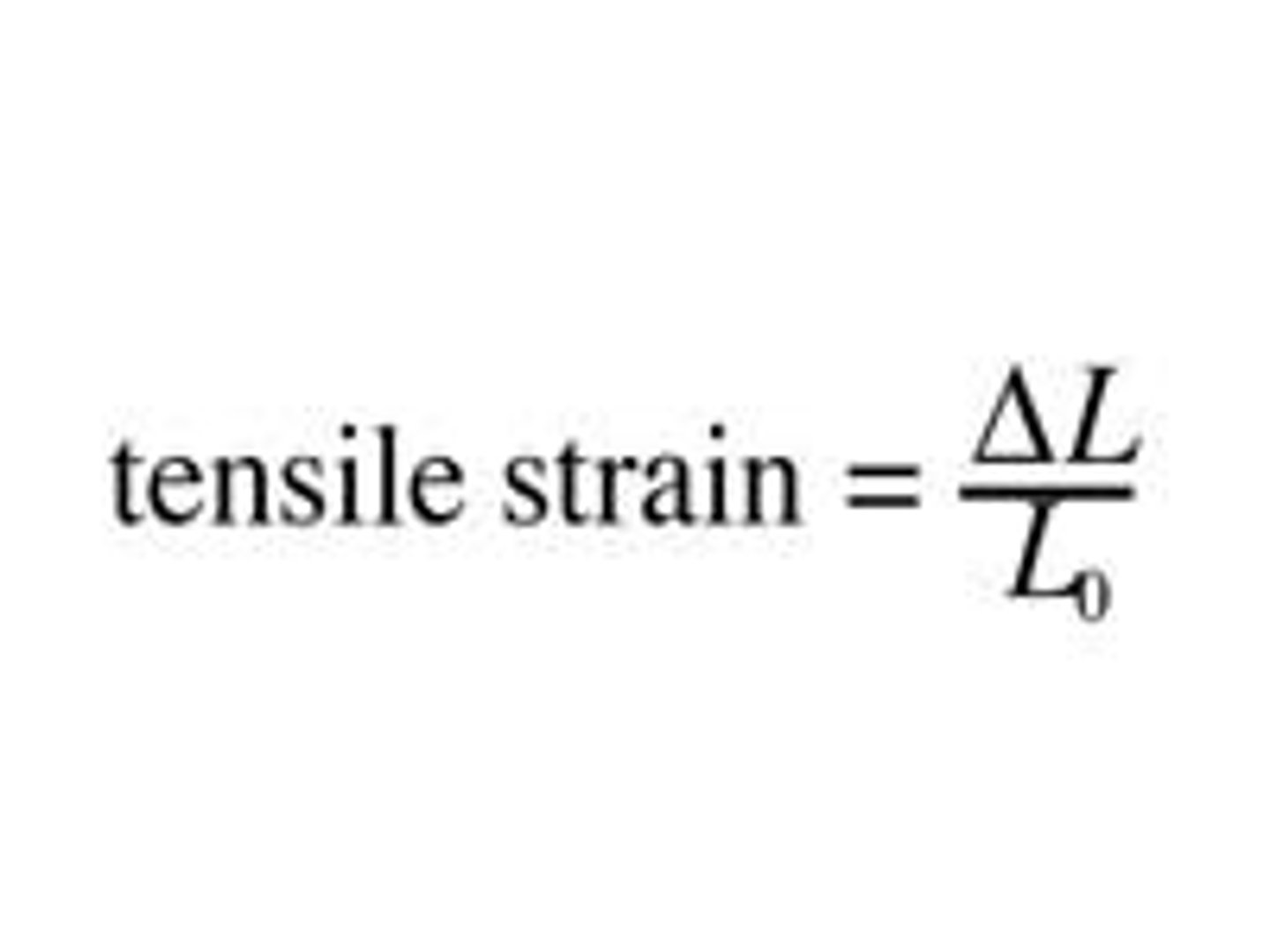 <p>Extension per unit length (no units but usually measured as a percent)</p>