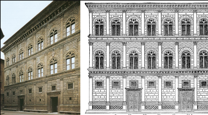 <p>Quattrocento Architecture (Florence)<br>Palazzo Rucellai</p>