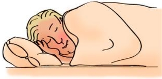 <p>People are in their beds at night. People <strong>sleep</strong> at night.</p><p><span>|sliːp| (|slept|, |slept|)</span></p><p>Спать</p>