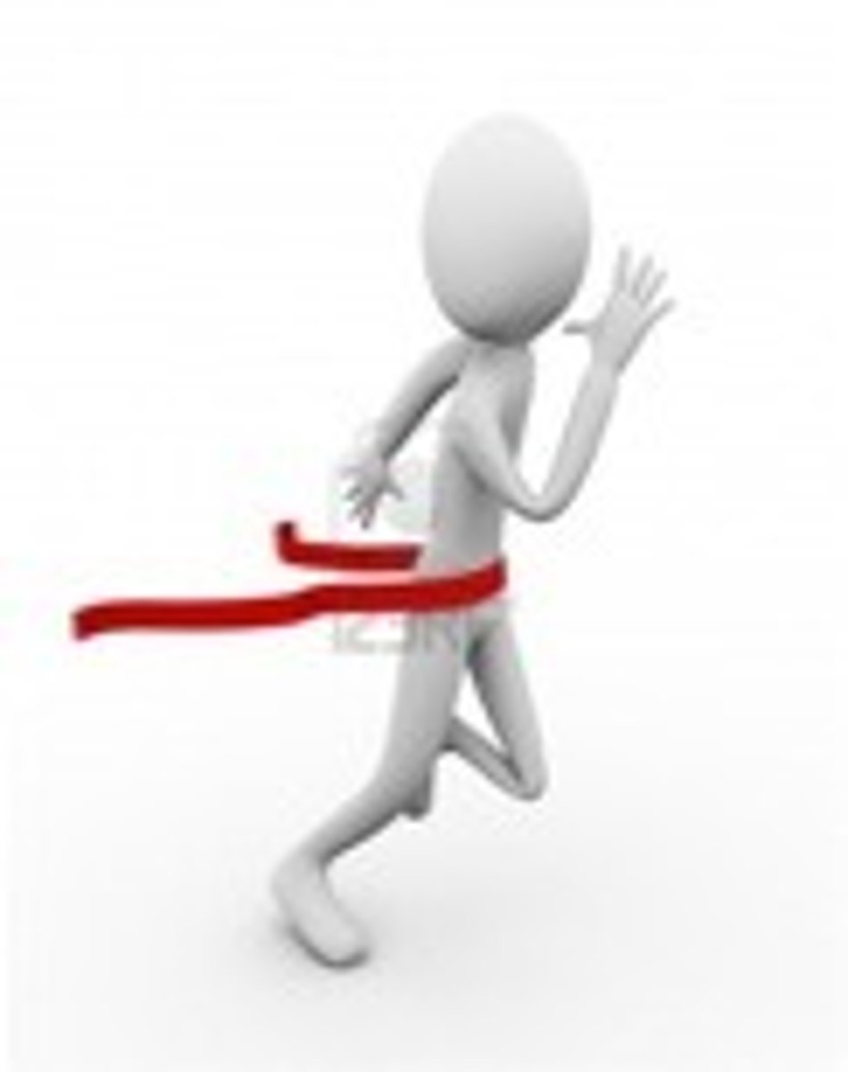 <p>You finish</p>
