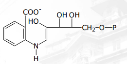 <p>[SHIKIMIC ACID PATHWAY] In tryptophan biosynthesis (Long version) what are the intermediates of step 4</p>