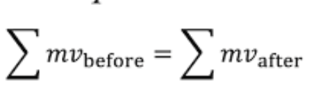 <p>For an isolated system, momentum cannot change </p>