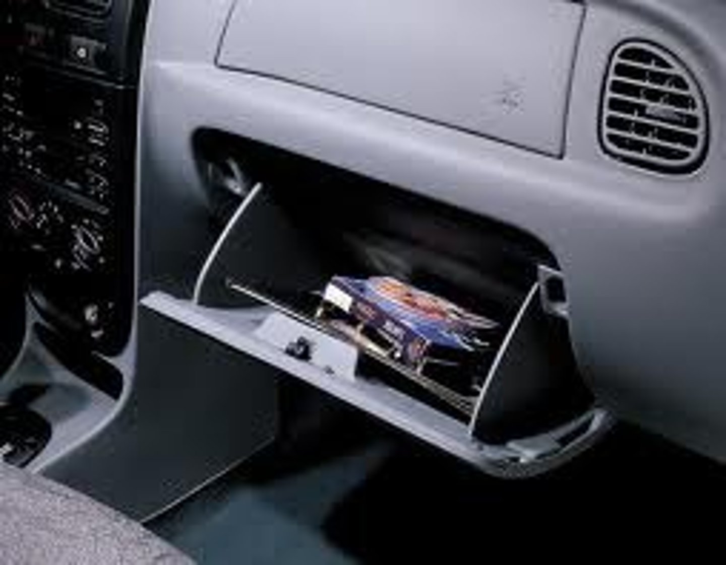 <p>glove compartment</p>