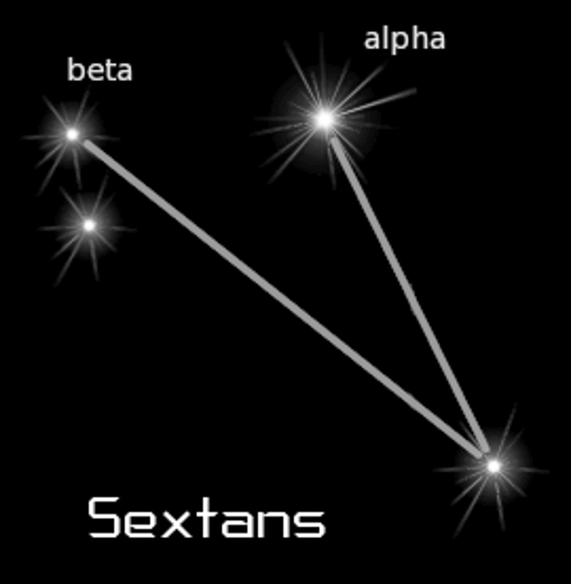<p>astronomical sextant / brightest star: Alpha Sextantis (α Sex)</p>