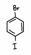 <p>What is the chemoselectivity when bromine and iodine are both on the phenyl ring?</p>