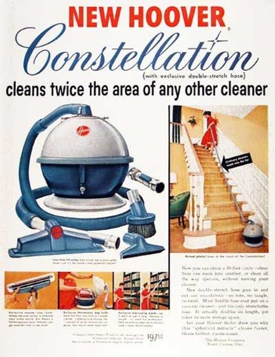 <p>general interest in outer space, vacuum is Saturn shaped<br>exhaust air pushes from the bottom and makes it hover- no wheels<br>produced into mid 1970s and longer in UK</p>